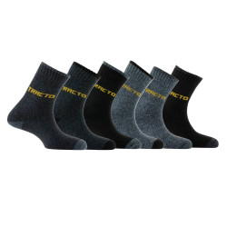 Mi-chaussettes garçon gris T35/38 : le lot de 6 paires de mi-chaussettes à  Prix Carrefour